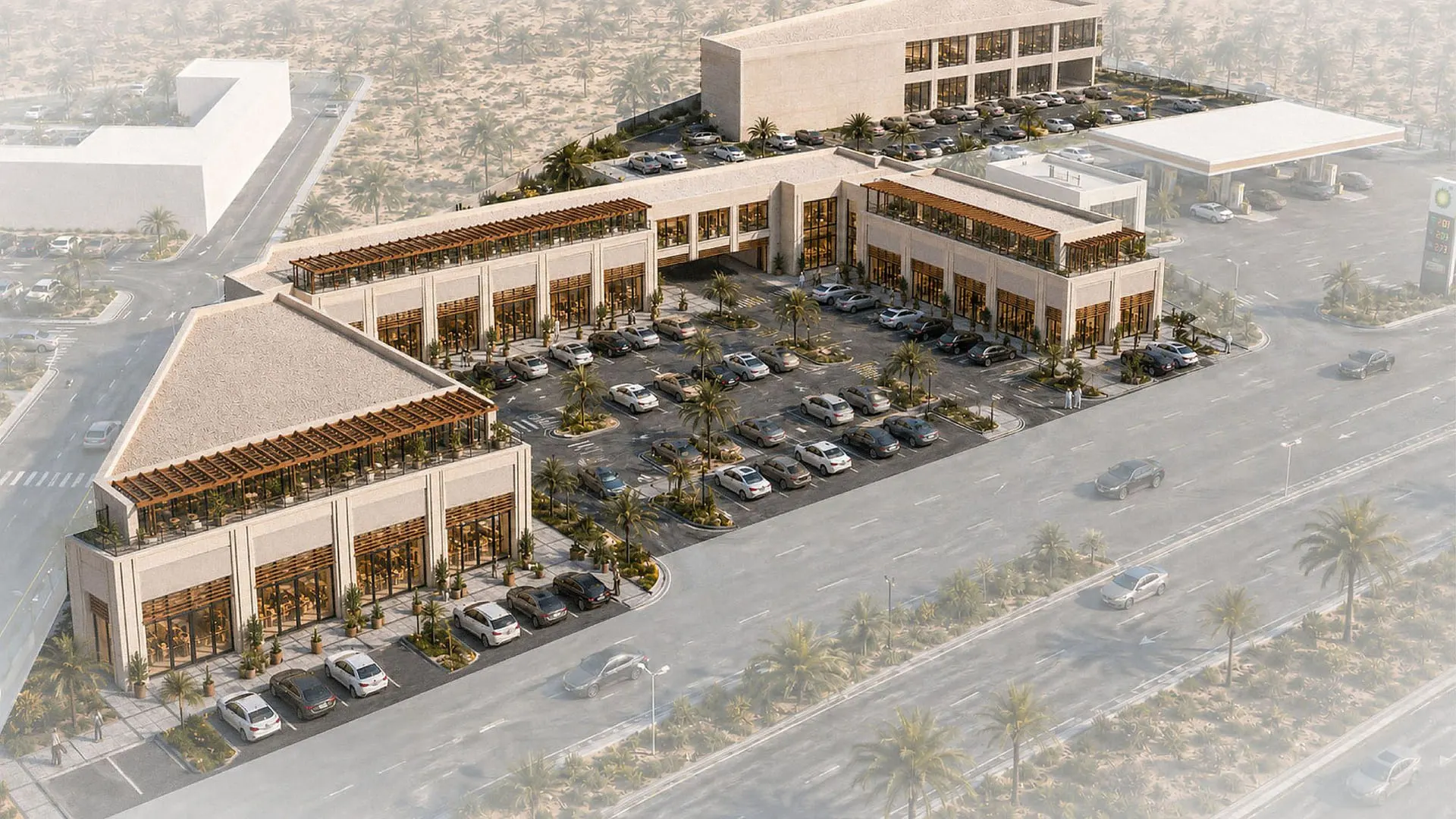 Al Mathnaa — the centre from above